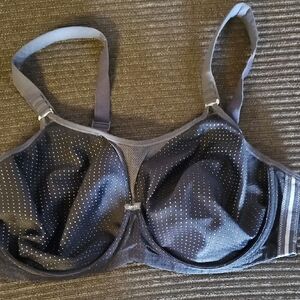 Active Wear Black Polka Dot Bra 38F